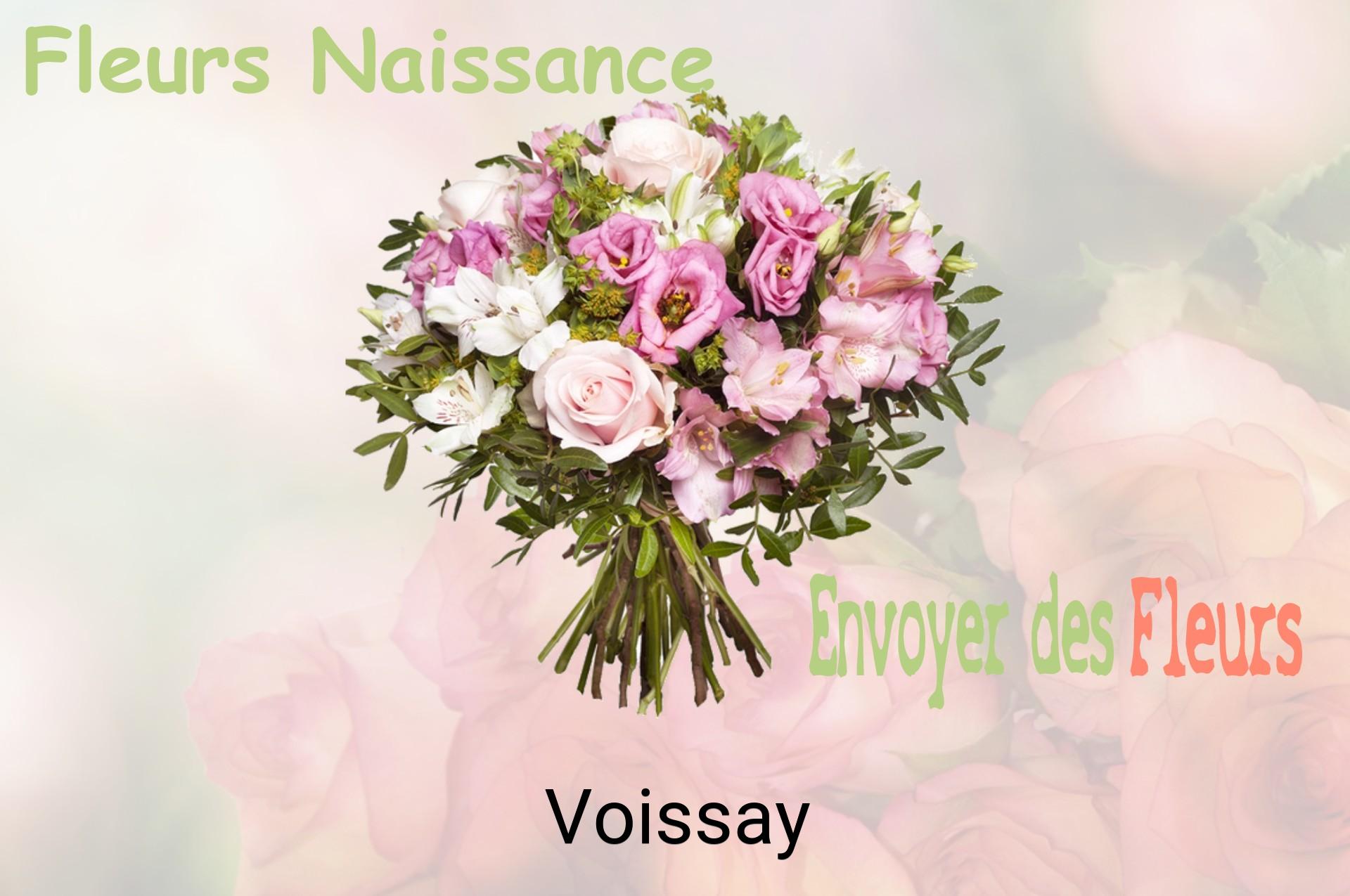 Bouquet de fleurs de naissance livré à Voissay